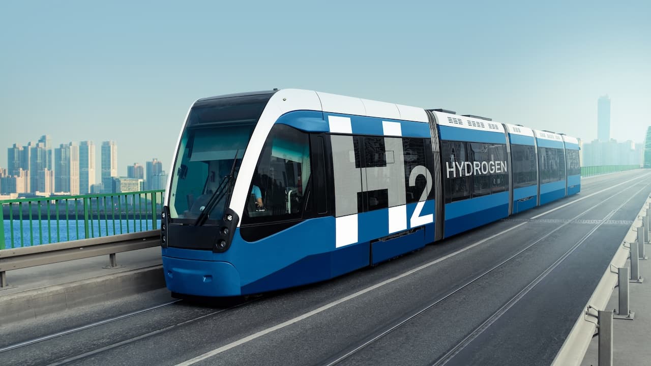 A hydrogen fuel cell tram concept